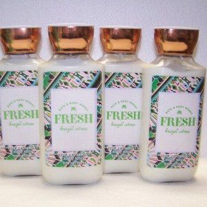 Bath & Body Works Fresh Brazil Citrus Shea & Vitamin E Body Lotion x4